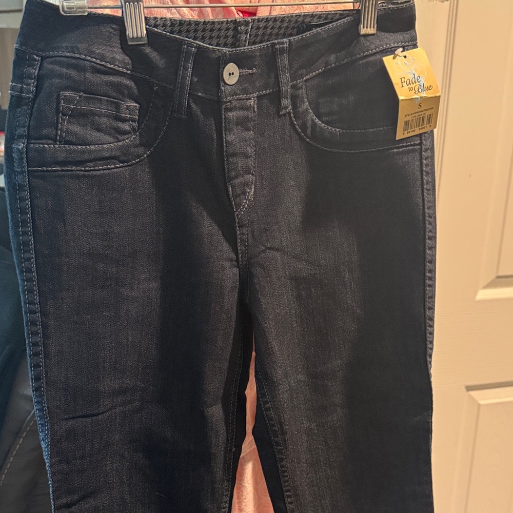 Fade to Blue Women's Dark Blue Straight Leg Jeans